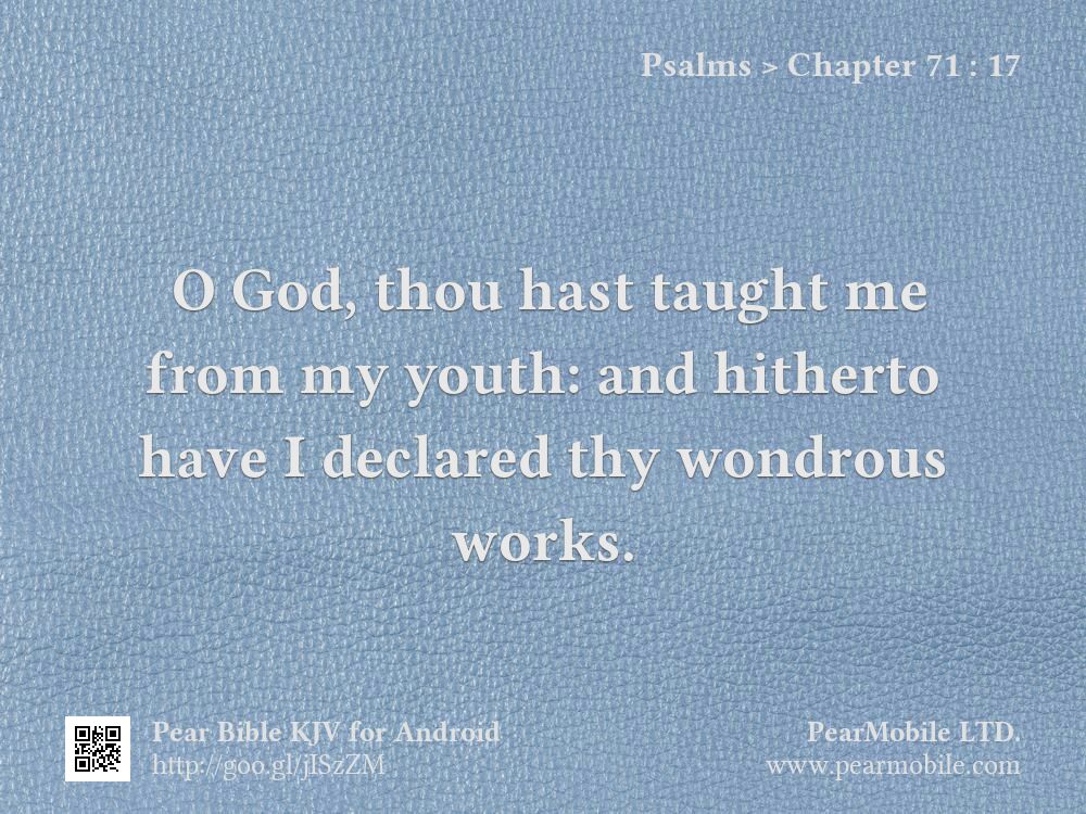 Psalms, Chapter 71:17